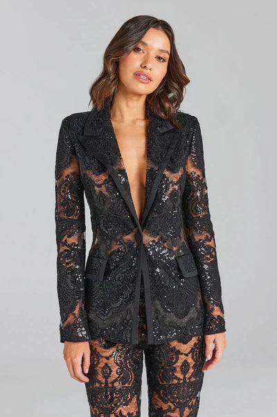 Lace Blazer and Pants