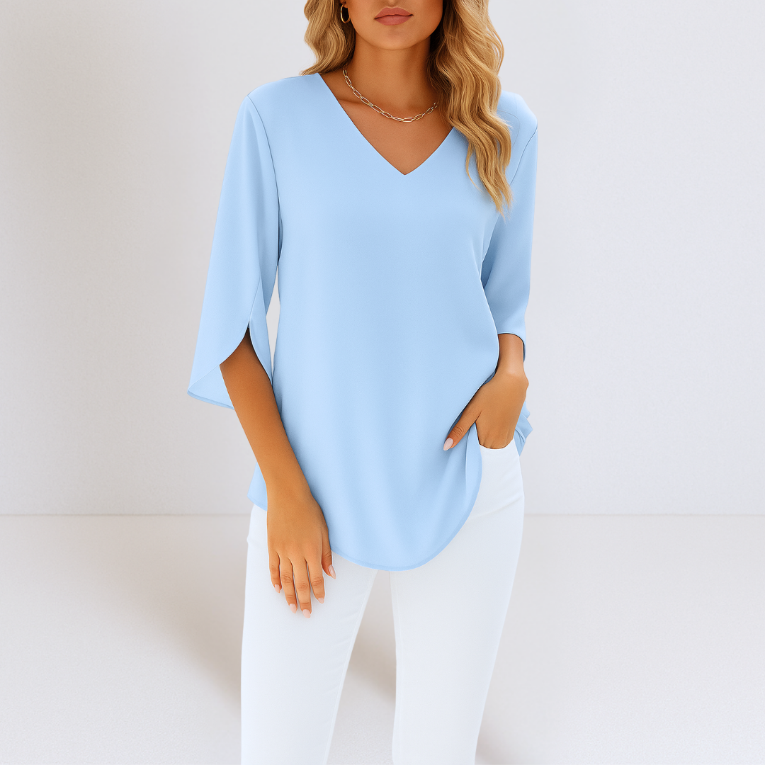 Lara | Elegant V-Neck Top