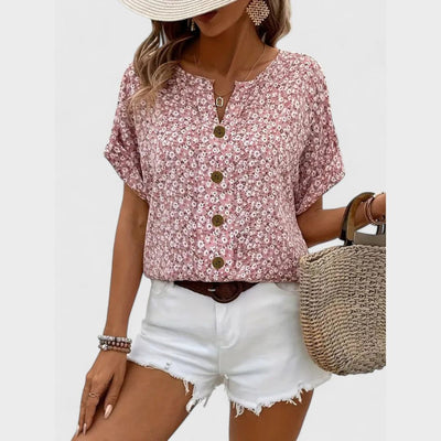 Sabrine | Elegant Floral Top